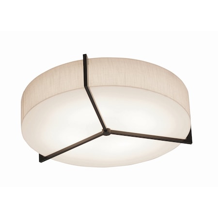 Afx Apex 21" LED Ceiling - Espresso Finish - Jute Shade APF1932LAJUDES-JT